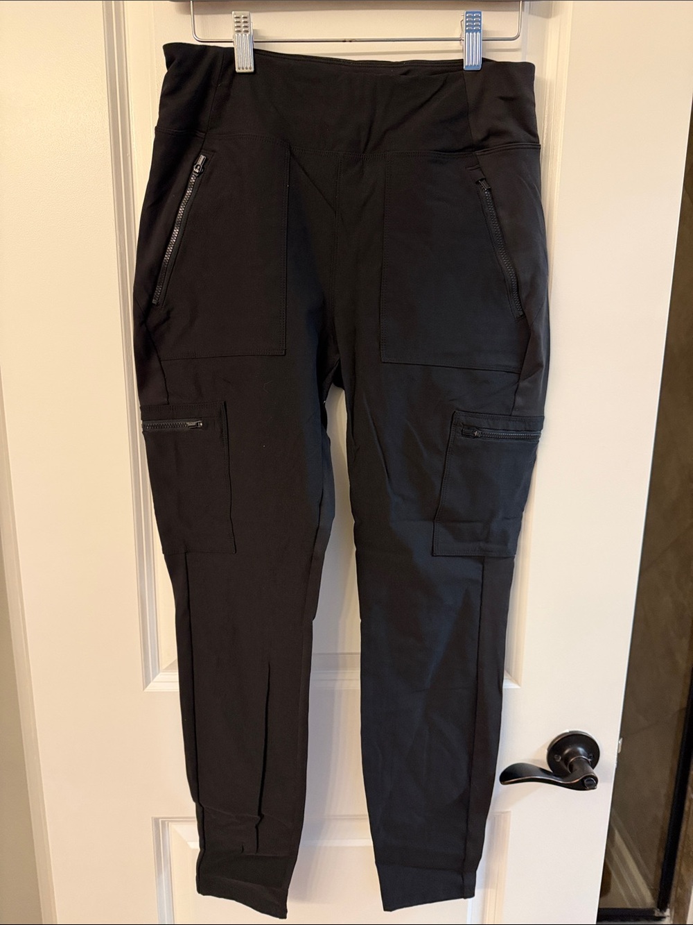 Athleta Black Cargo Jogger Pants